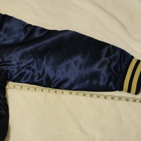 Primitive Men's Navy and Gold Varsity Jacket